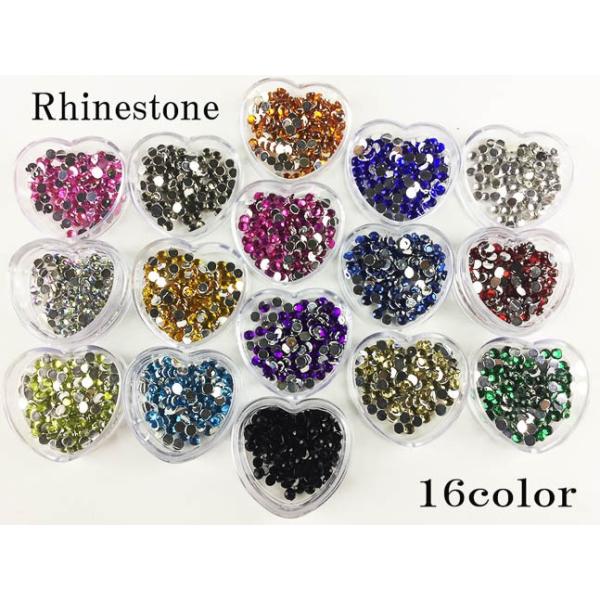 [Release date: December 16, 2017]★ラインストーン16色セット★1色約100粒入り、16色で合計約1600粒です★1粒サイズ：約3mm、素材：アクリルカラー：ピンク・モスグリーン・オレンジ・ブルー・クリスタル...