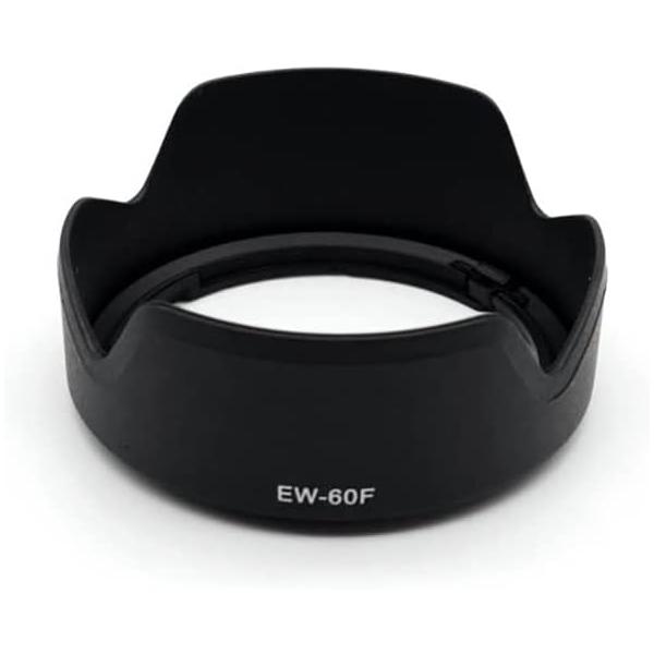 【EW-60F レンズフード互換】撮影時に雑光や反射光の侵入を防ぎ、逆光やフレアを効果的に軽減します。【適用レンズ】Canon RF-S 18-150mm F3.5-6.3 IS STM レンズに対応。【適用レンズ】Canon EF-M 1...