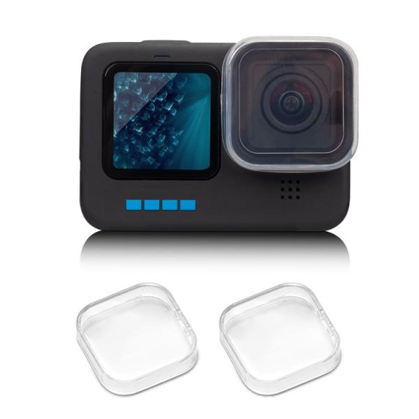 内容２個　対応機種：gopro HERO12/11/10／9 Black。　シリコン製で柔らかなので、レンズ周りにを傷つけません。　レンズを衝撃、キズ、汚れなどから効果的に保護します。　 爆買