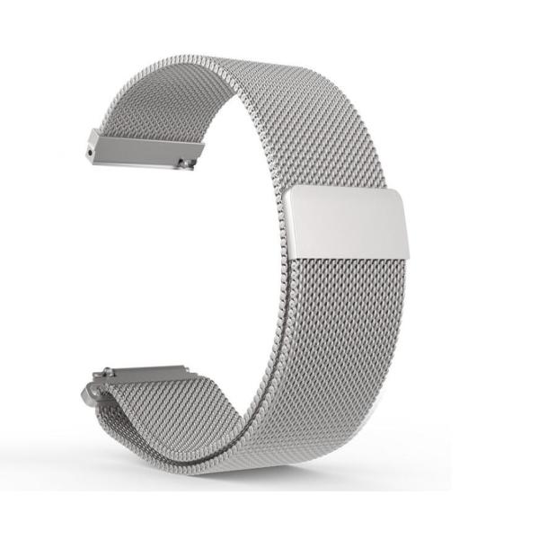 Garmin vivoactive3 / Vivomove Luxe / styleハンド ステンレスベルト ウォッチベルト 交換ベルト ミラネーゼループ 腕時計ハンド シルバ