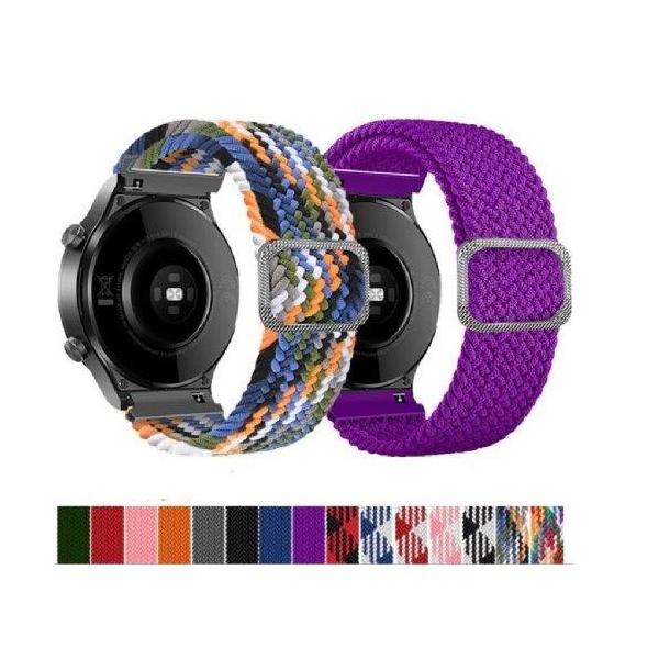 スマートウォッチ バンド GARMIN (ガーミン) vivoactive 5 6 ベルト vivoactive5 vivoactive6 編み込み 長さ調整可能 コンパチブル 伸縮性ナイロン バンド交換