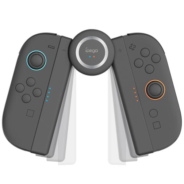 Switch 2 Joy-Con 2用 充電グリップ ジョイコン2充電グリップ スイッチ2 コントローラー 充電 急速充電 Type-Cケーブル付属 指示LED付 充電しながらプレイ 2-in-