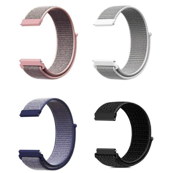 スマートウォッチ ベルト バンド 18mm マジックテープ 時計バンド ラグ幅18ｍｍ ループナイロンバンド コンパチブル バンド交換 ウォッチベルト 腕時計ベルト ウ