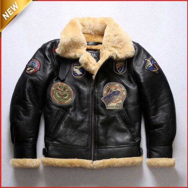 オ*ー様 B-3 フライトジャケット B-3ムートンジャケット ムート B3 フライトジャケット 革ジャン