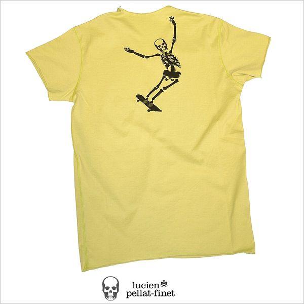 セール SALE ルシアンペラフィネ スカル スケートボード Vネック T