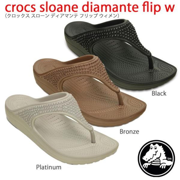 crocs diamante flip