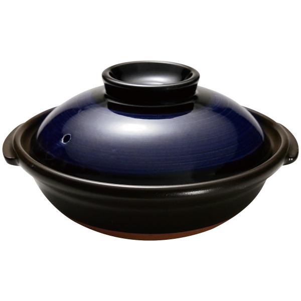 他サイト： 瑠璃釉刷毛目 京型６号鍋の商品画像