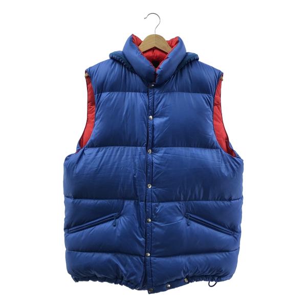 【美品】  MAATEE&SONS / マーティー&サンズ | 2023AW | DOWN VEST ナイロン ダウンベスト | 2 | ブルー / レッド | メンズ 美品】 MAATEE&SONS / マーティー&サンズ | 2023AW DOWN VEST ナイロン