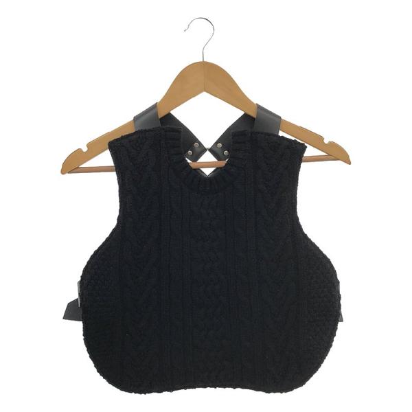 【美品】  noir kei ninomiya / ノワールケイニノミヤ | 2020AW | ハーネス ケーブルニット ベスト | S | ブラック | レディース kldclothing_1hjxixlpyjc4