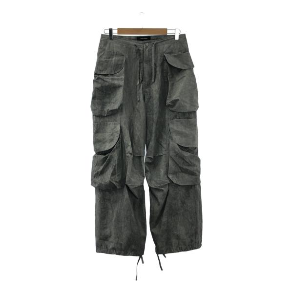 【美品】  entire studios / エンタイアスタジオ | CARGO / ナイロン ドローストリング ポケット カーゴ ワイド パンツ | XS | ブラック | メンズ 美品】 entire studios / エンタイアスタジオ | GOCAR CARGO ドロー