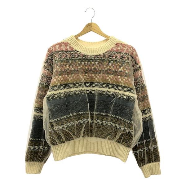 Chika Kisada / チカキサダ | TULLE KNIT PULL OVER チュール ニット プルオーバー | 1 | マルチカラー | レディース kldclothing_2bt24nnw129x