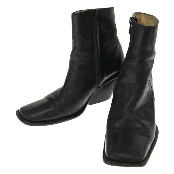 UNTISHOLD / アンチショルド | Naty -5 Leather レザー ショートブーツ 