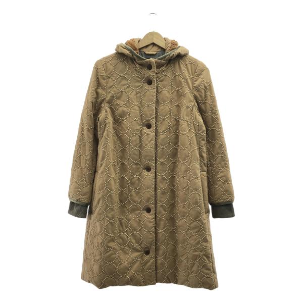 ミナペルホネン　ブラック　タンバリン　ダウンコート　フード付き　38 ミナペルホネン tambourine ダウンコート - ミナペルホネン正規取扱店