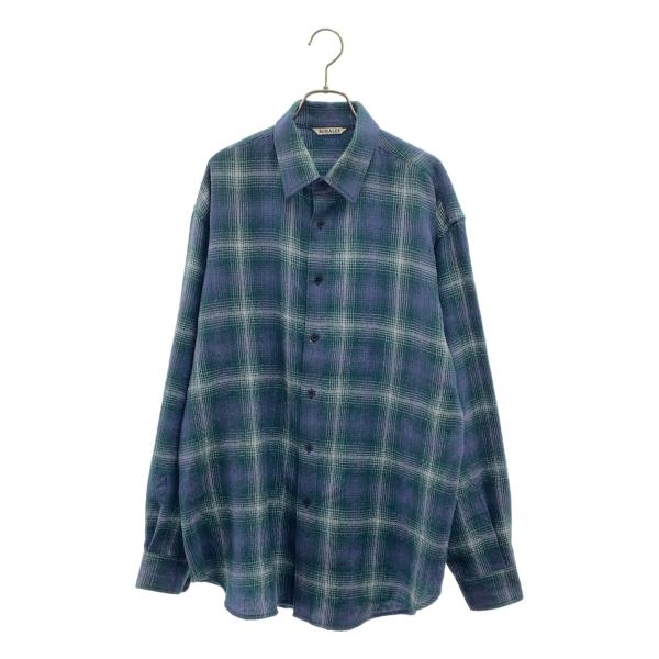 AURALEE（オーラリー） AIRY WOOL CHECK SHIRT エアリー ウール