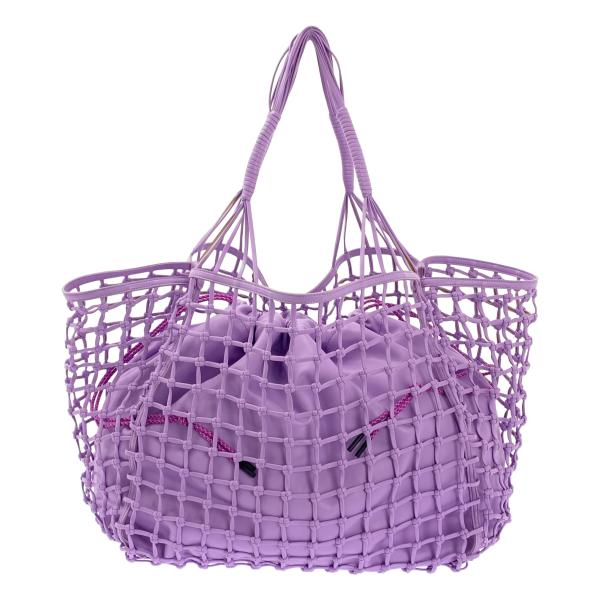 EMPORIO ARMANI / エンポリオアルマーニ レザー 編み込み メッシュ