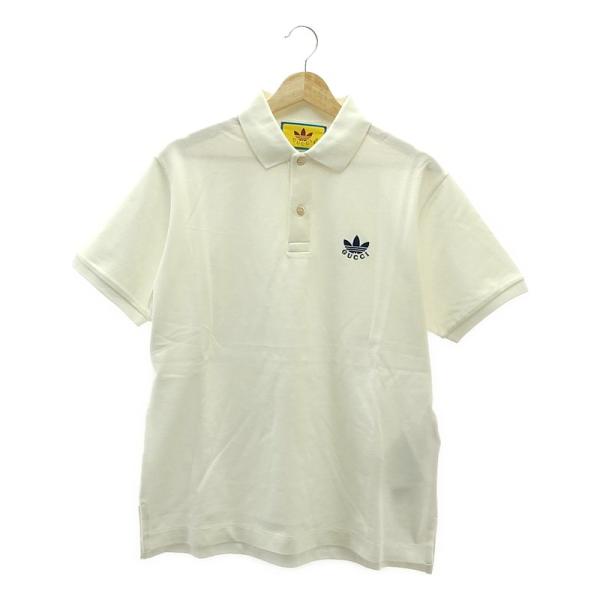 GUCCI（グッチ） 【新品】 | × adidas コットン ロゴ ポロ カットソー