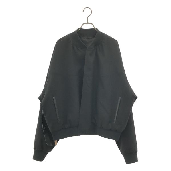 【美品】  SUNSEA / サンシー | N.M OSMO w/耳 DERBY BLOUSON / オーバーシルエット ダービーブルゾン ジャケット | 2 | ブラック | メンズ SUNSEA（サンシー） N.M OSMO w/耳 DERBY BLOUSON / オーバー
