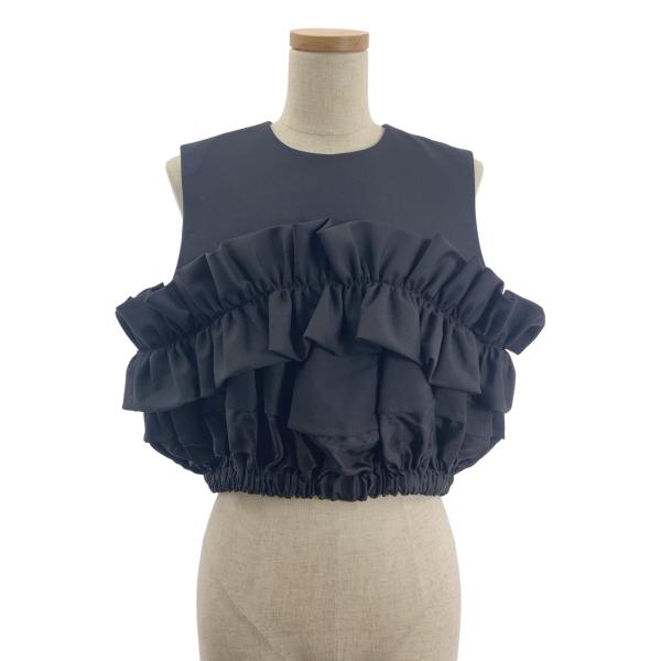 noir kei ninomiya / ノワールケイニノミヤ Cropped Ruffle Top フリル