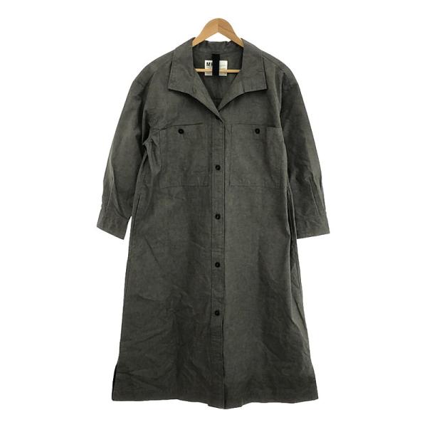 エムエイチエル 美品 melange cotton chambray 1 グレー MHL. / エムエイチエルマーガレットハウエル | 2022SS MELANGE COTTON