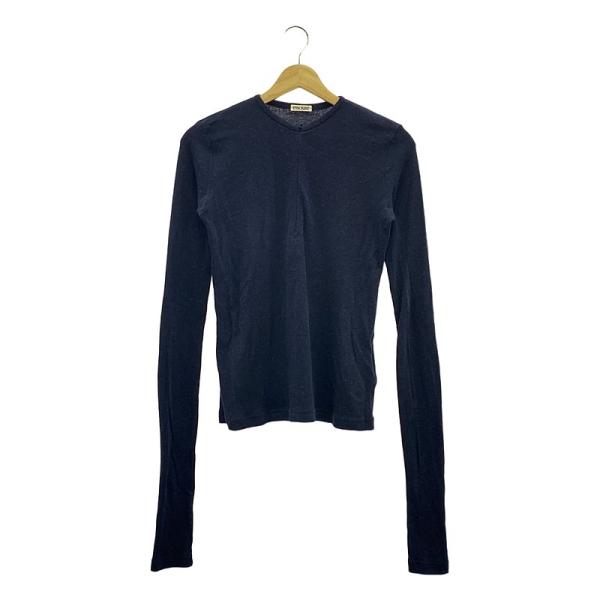 アンスクリア Open L/S Tee ネイビー INSCRIRE（アンスクリア） | ONLY ARK 別注 Open L/S Tee ニット | M