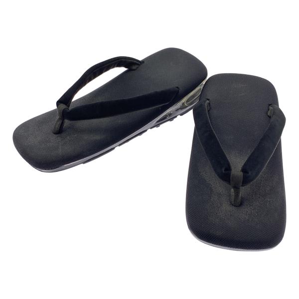 【美品】グラフペーパー × goyemon unda 雲駄 サンダル 黒 M Graphpaper / グラフペーパー × goyemon ごゑもん unda 雲駄