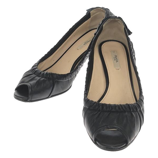 ★美品★PRADA スェードパンプス【黒】【24.5】保存袋付き ☆美品☆PRADA スェードパンプス【黒】【24.5】保存袋付き 楽天