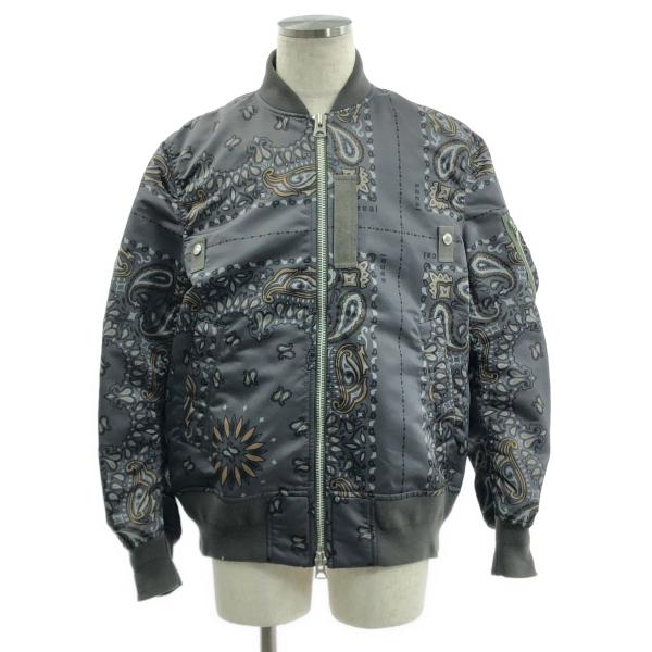 サカイ sacai MA-1 ボンバージャケット sacai（サカイ） Bandana Blouson MA-1 / 総柄 フライトジャケット