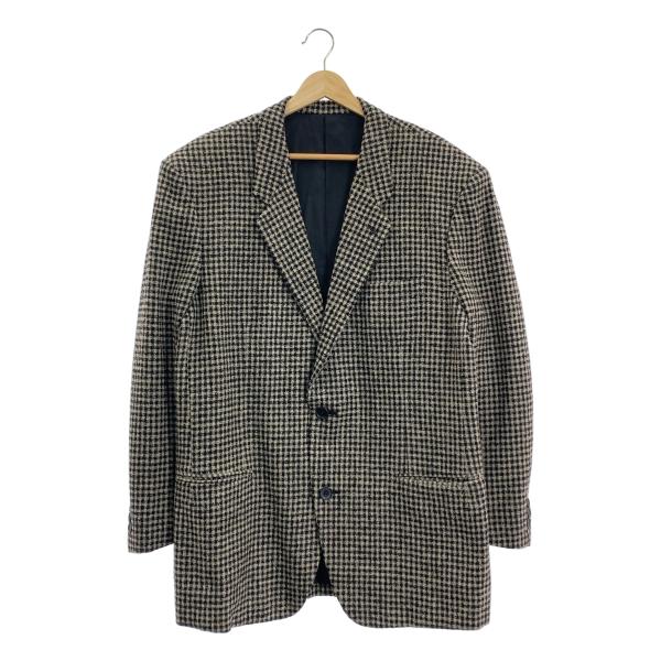 ISSEY MIYAKE / イッセイミヤケ | 1980s 筆タグ チェック テーラードジャケット | M | ベージュ / ブラック | メンズ ISSEY MIYAKE（イッセイミヤケ） 1980s 筆タグ チェック テーラード