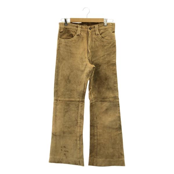 Levi's / リーバイス | 1960s | 517 BIGE 42TALON ジップ スエード ブーツカット パンツ | キャメル | メンズ Levi's（リーバイス） 517 BIGE 42TALON ジップ スエード ブーツカット