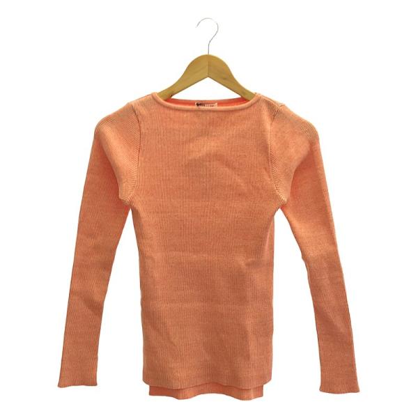 AURALEE - 【美品】  AURALEE / オーラリー | 2024SS | × Ron Herman / EXCLUSIVE RIB TURTLE NECK L/S TEE カットソー | 1 | ライトオレンジ | レディース AURALEE 【美品】 / オーラリー | 2024SS × Ron Herman