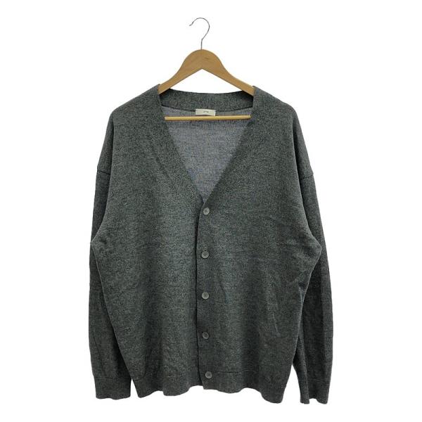 ATON / エイトン | WOOL WASHI | OVERSIZED CARDIGAN / 和紙混 ニット カーディガン | 06 | グレー | メンズ kldclothing_acyhi8xfqafp