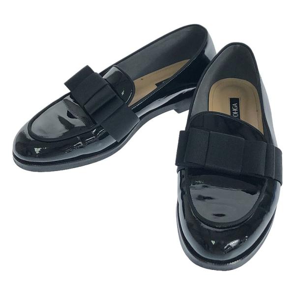 ✨美品✨ohga リボン ローファー エナメル 23.5 美品】 OHGA / オーガ | RIBON LOAFER エナメル リボン