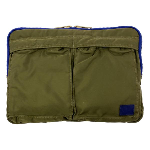 【美品】　sacai × porter クラッチバッグ　ブリーフケース　バッグ sacai（サカイ） × PORTER / ポーター ロゴジップ クラッチバッグ