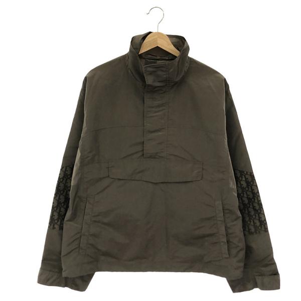 【新品】  Dior homme / ディオールオム | 2019AW | オブリーク ナイロン ハーフジップ アノラック ジャケット | 48 | カーキ | メンズ kldclothing_c4v5om70kdnk