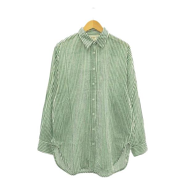 エスゼットブロックプリント |オーバーサイズドストライプシャツS SZ Blockprints / エスゼットブロックプリント | Oversized