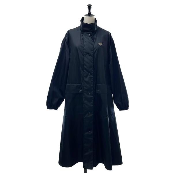 PRADA（プラダ） Re Nylon トライアングルロゴ ロングコート / 29L086