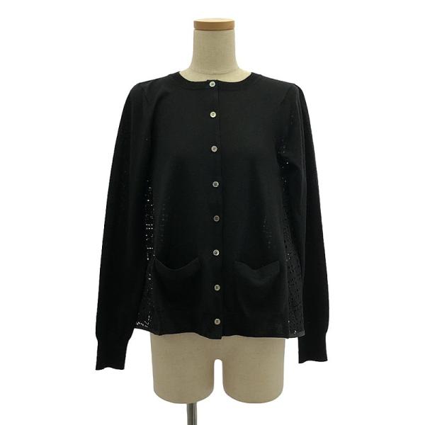 sacai luck - sacai luck / サカイラック | カットワークレース ドッキング ニット カーディガン | 1 | ブラック | レディース kldclothing_cqud0p04372e
