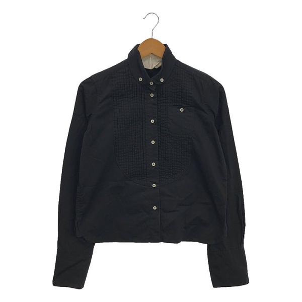 【美品】  ebagos / エバゴス | タックプリーツ 丸襟シャツ | レディース 美品】 ebagos / エバゴス | タックプリーツ 丸襟シャツ