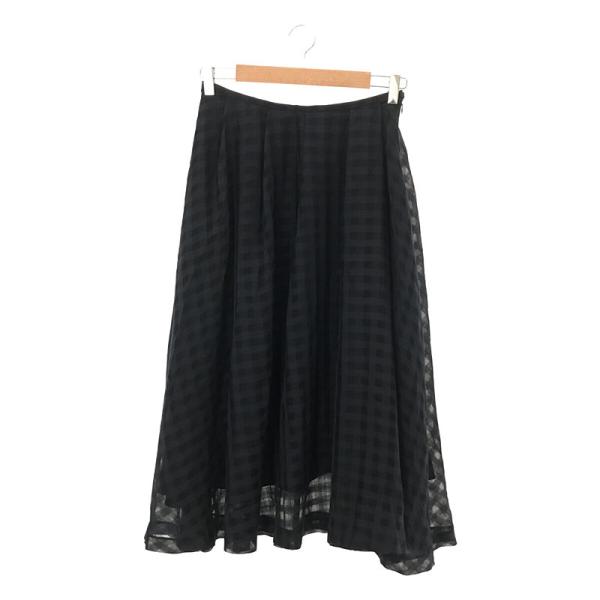 LE CIEL BLEU / ルシェルブルー | ギンガムチェック ロングスカート 40  