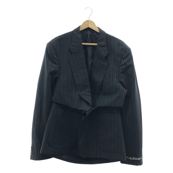 【美品】  MARINA YEE / マリナイー | UPCYCLE COLLECTION /  Oversized ORIGAMI ストライプ テーラードジャケット | マルチカラー | メンズ kldclothing_e37utqf8r9dr