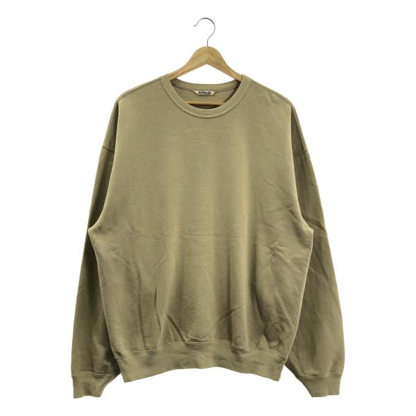 美品✨オーラリー SUPER SOFT SWEAT BIG P/O 1 ベージュ AURALEE / オーラリー SUPER SOFT SWEAT BIG P/O 裏起毛 クルー