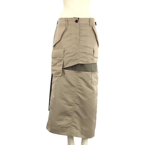 【美品】 sacai / サカイ | 2022SS | Nylon Twill Skirt ナイロン ツイル ミックス スカート | 2 |