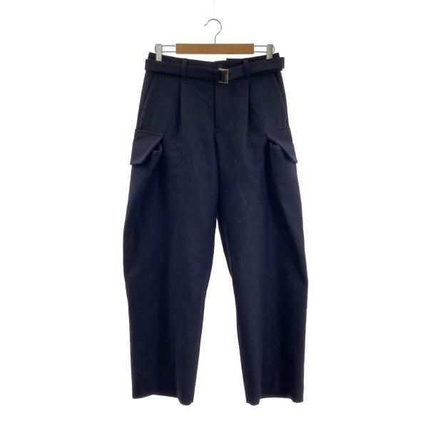 sacai（サカイ） Wool Melton Pants ウール ワイド パンツ : KLD
