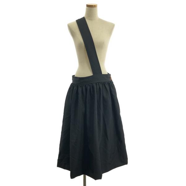 超美品BLACK comme des garconsティアードジャンパースカート BLACK COMME DES GARCONS