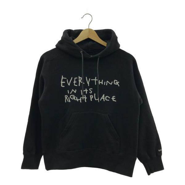 未使用　サカイ　sacai プリント　パーカー　フーディ　ブラック sacai / サカイ Graphic Print Hoodie グラフィック プリント