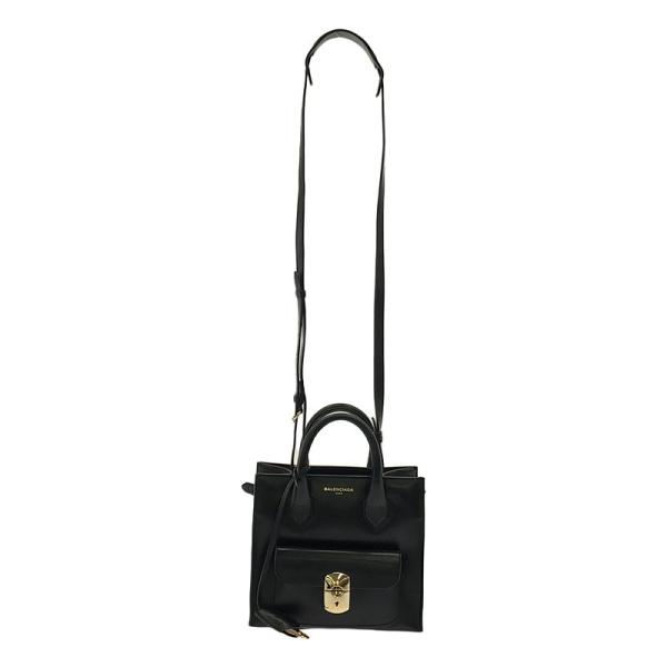 BALENCIAGA / バレンシアガ | パドロック オールアフタヌーン 2way ハンドバッグ / 319499 | ブラック | レディース BALENCIAGA（バレンシアガ） | パドロック オールアフタヌーン 2way