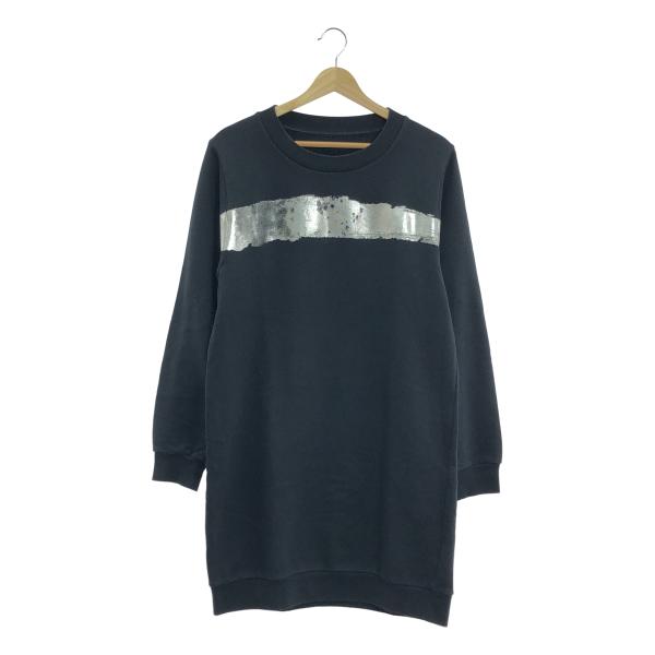 MM6 Maison Martin Margiela / エムエムシックスメゾンマルタンマルジェラ | 2015AW | オーバーシルエット ロング スウェット トレーナー | M | ブラック | レディース MM6 Maison Martin Margiela / エムエムシックスメゾンマルタン