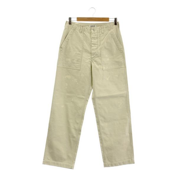 オーラリー　ベイカーパンツ AURALEE（オーラリー） WASHED BAGGY SATIN BLEACHED BAKER PANTS