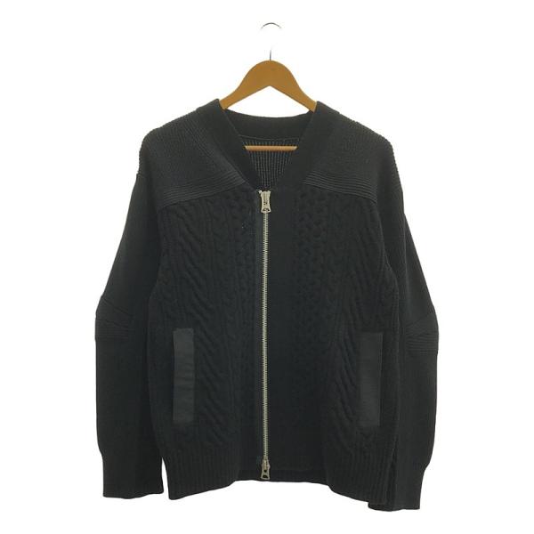 sacai 【美品】 / サカイ | 2024AW Knit Cardigan ジップアップ sacai 【美品】 / サカイ | 2024AW Knit Cardigan ジップアップ