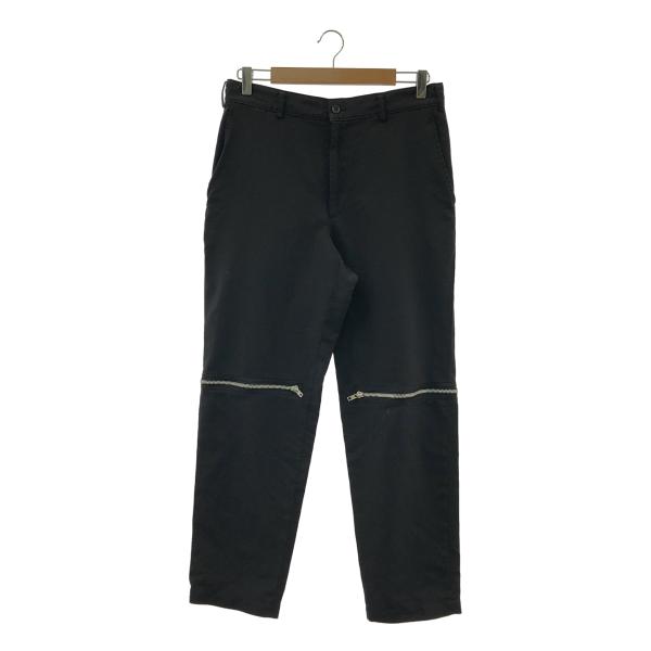 ブラック　コムデギャルソン  パンツ　ポリ縮 BLACK COMME des GARCONS / ブラックコムデギャルソン ポリ縮絨 ジップ